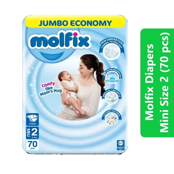 Molfix Diapers Size 2 (Mini – 70 pcs)