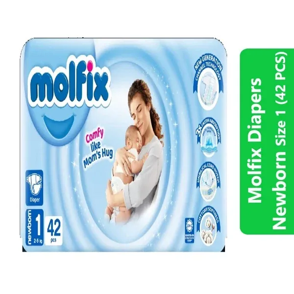 Molfix Diapers Size 1 (Newborn – 42 Pcs)