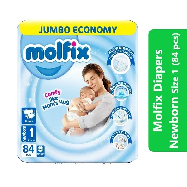 Molfix Diapers Size 1 (Newborn – 84 pcs)
