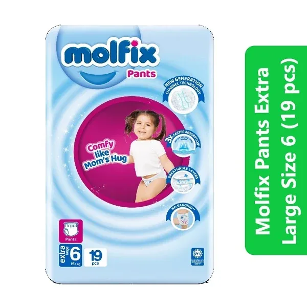 Molfix Pants Size 6 (Extra Large – 19 pcs)