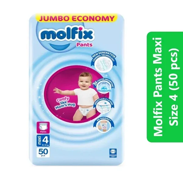 Molfix Pants Size 4 (Maxi – 50 pcs)