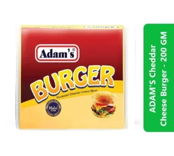 ADAMS Cheddar Cheese Burger – 200 GM