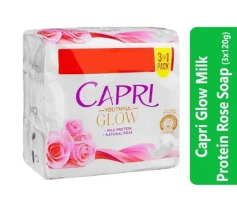 Capri Glow Milk Protein Rose Soap (3x120g)