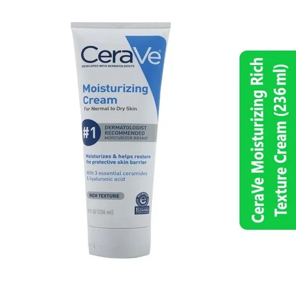 CeraVe Moisturizing Rich Texture Cream (236 ml) 1 CeraVe Moisturizing Rich Texture Cream (236 ml)