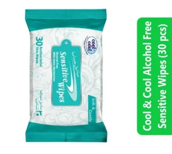 Cool & Cool Alcohol Free Sensitive Wipes (30 pcs)