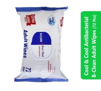 Cool & Cool Antibacterial B Clean Adult Wipes (72 Pcs)