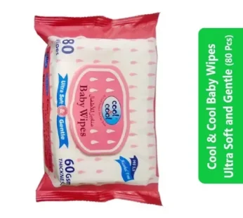 Cool & Cool Baby Wipes Ultra Soft and Gentle (80 Pcs)