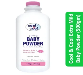 Cool & Cool Extra Mild Baby Powder (500gm)