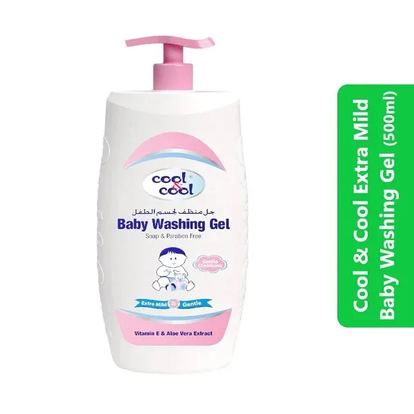 Cool & Cool Extra Mild Baby Washing Gel (500ml) 3 Cool & Cool Extra Mild Baby Washing Gel (500ml)