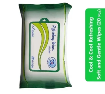 Cool & Cool Refreshing Soft and Gentle Wipes (20 Pcs)