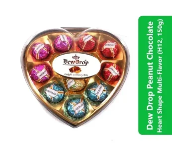 Dew Drop Peanut Chocolate Heart Shape Multi-Flavor (H12, 150g)