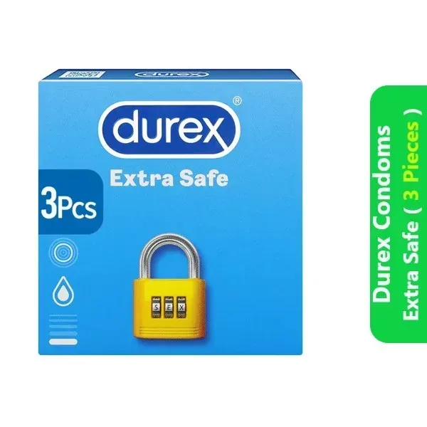 Durex Condoms Extra Safe (3 Pieces) 3 Durex Condoms Extra Safe (3 Pcs)