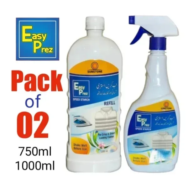 EasyPrez Speed Starch Spray & Refill (Combo Pack) 3 EasyPrez Speed Starch Spray & Refill (Combo Pack)