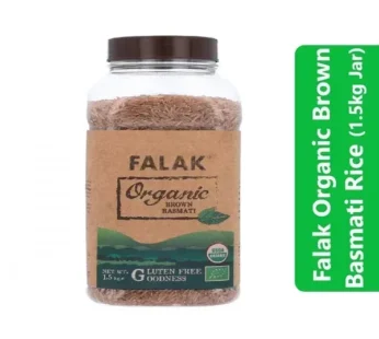 Falak Organic Brown Basmati Rice (1.5kg Jar)