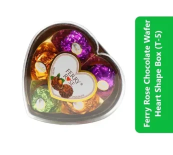 Ferry Rose Chocolate Wafer Heart Shape Box (T-5)