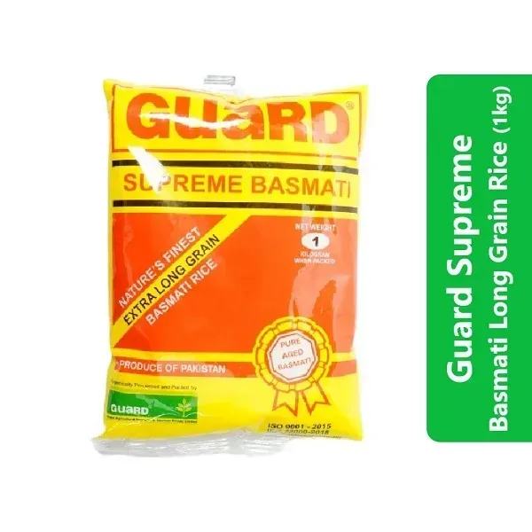 Guard Supreme Basmati Long Grain Rice (1kg) 1 Guard Supreme Basmati Long Grain Rice (1kg)