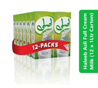 Haleeb Asli Full Cream Milk (12 x 1Ltr Carton)