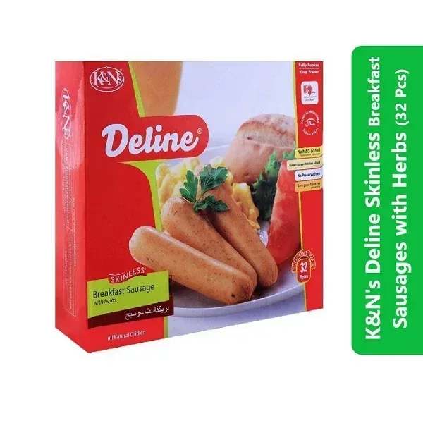 K&N's Deline Skinless Breakfast Sausages with Herbs (32 Pcs) 1 K&N's Deline Skinless Breakfast Sausages with Herbs (32 Pcs)