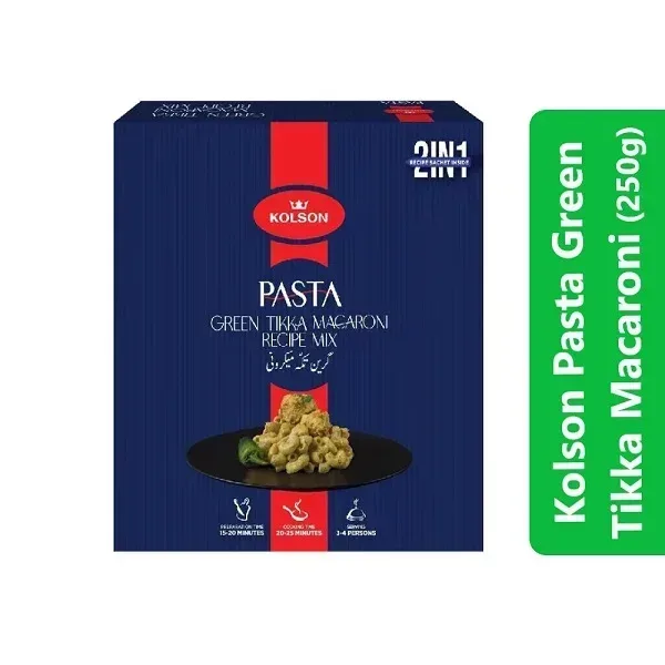 Kolson Pasta Green Tikka Macaroni (250g) 3 Kolson Pasta Green Tikka Macaroni (250g)