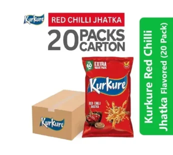 Kurkure Red Chilli Jhatka Flavored (20 Pack)