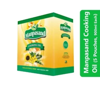 Manpasand Cooking Oil (5 Pouches, 900ml Each)