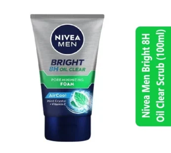Nivea Men Bright 8H Oil Clear Scrub (100ml)