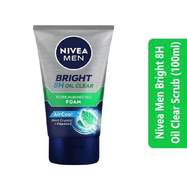 Nivea Men Bright 8H Oil Clear Scrub (100ml) 3 Nivea Men Bright 8H Oil Clear Scrub (100ml)