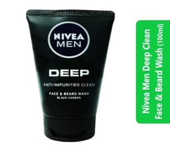 Nivea Men Deep Clean Face & Beard Wash (100ml)