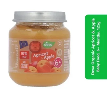 Deva Organic Apricot and Apple Baby Food, 6+ Months, 125g