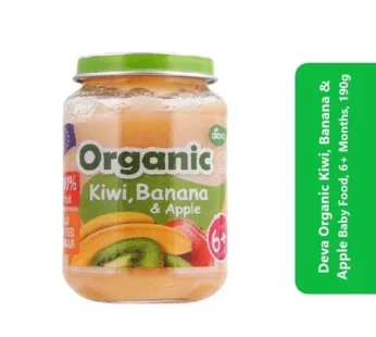Deva Organic Kiwi, Banana and Apple Baby Food, 6+ Months, 190g