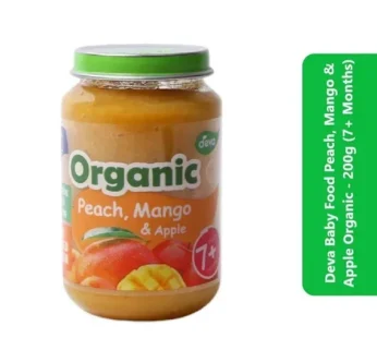 Deva Baby Food Peach, Mango and Apple Organic – 200g (7+ Months)