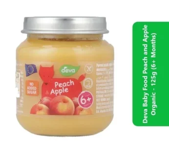 Deva Baby Food Peach and Apple Organic – 125g (6+ Months)