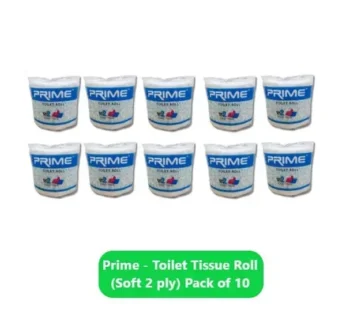 Prime – Toilet Tissue Roll (Soft 2 ply) Pack of 10