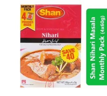Shan Nihari Masala Monthly Pack (4x60g)