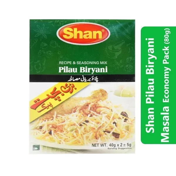 Shan Pilau Biryani Masala Economy Pack (80g) 3 Shan Pilau Biryani Masala Economy Pack (80g)