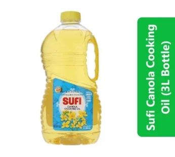 Sufi Canola Cooking Oil (3Ltr Bottle)