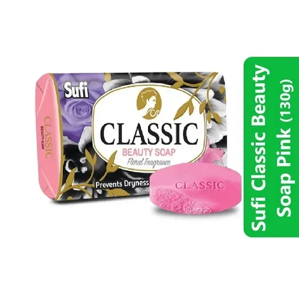 Sufi Classic Beauty Soap Pink (130g) 3 Sufi Classic Beauty Soap Pink (130g)