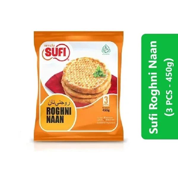 Sufi Roghni Naan (3 PCS - 450g) 3 Sufi Roghni Naan (3 PCS - 450g)
