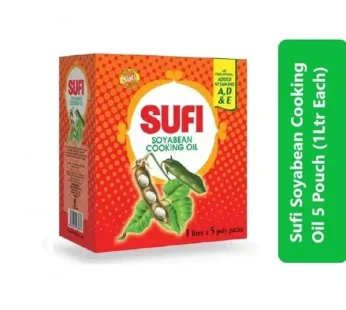 Sufi Soyabean Cooking Oil 5 Poly Pack (1Ltr Each)