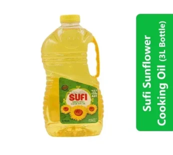 Sufi Sunflower Cooking Oil (3Ltr Bottle)