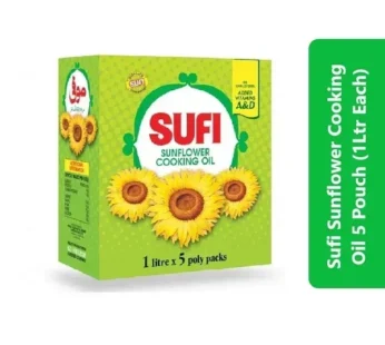 Sufi Sunflower Cooking Oil 5 Pouch (1Ltr Each)