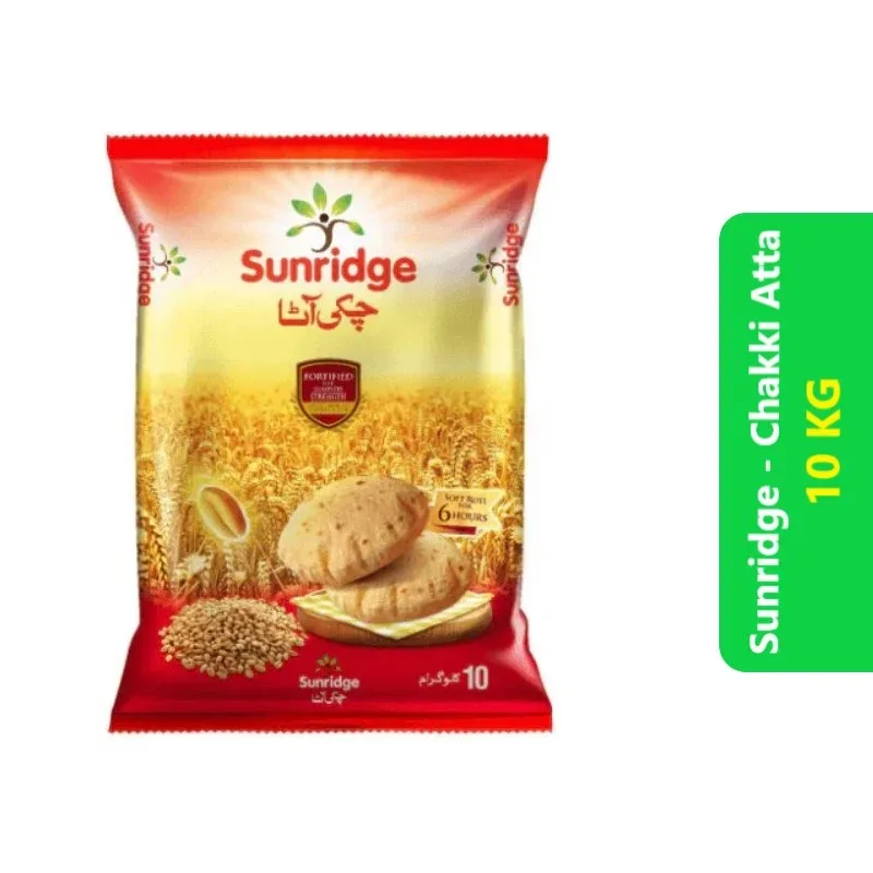 Sunridge - Chakki Atta (10 KG) 1 Sunridge Chakki Atta (Wheat Flour) - 10KG