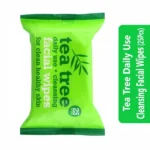 Tea Tree Daily Use Cleansing Facial Wipes (25Pcs)