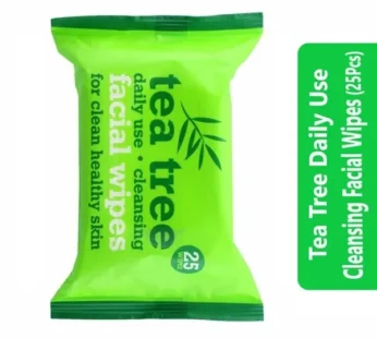 Tea Tree Daily Use Cleansing Facial Wipes (25Pcs)