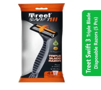Treet Swift 3 Triple Blade Disposable Razors (5 Pcs)