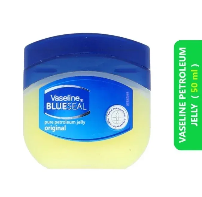 Vaseline Petroleum Jelly Original (50 ML) 3 VASELINE PETROLEUM JELLY (Blue Seal) ORIGINAL 50 ML
