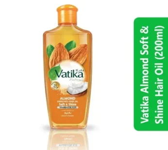 Vatika Almond Soft & Shine Hair Oil (200ml)