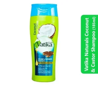 Vatika Naturals Coconut & Castor Shampoo (185ml)