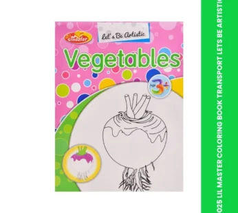 0025 LIL MASTER COLORING BOOK TRANSPORT LETS BE ARTISTIC