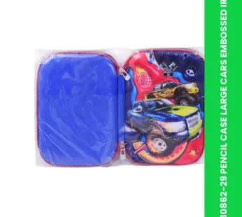 10862-29 PENCIL CASE LARGE CARS EMBOSSED IR